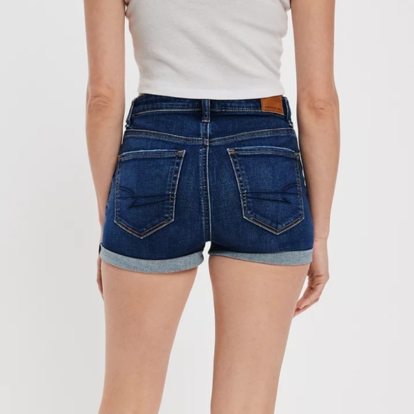 American Eagle. Super-Stretch Denim Shorts. Size 0. - Picture 2 of 9
